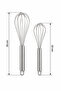 Stainless Steel Whisks Set of 2 - Egg Sauce Mixer and Whisk - 2