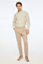 Men's Beige Polyviscon Trend Straight Slim Fit Trousers - 3