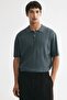 Tekstüre Triko Polo Tişört Regular Fit