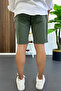 Men's Linen Shorts Green Edw502 - 3
