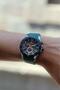 Father's Day Special Gift Package Option Dke.1.13742 Exclusive All Functions Active Suitable for Summer Season Non-Sweat Silicone Strap Green Color Sports Men's Wristwatch - 5