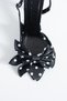 Edith Polka Dot Bow Detailed Pointed Toe Slingback Heeled Shoes - 4