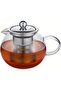 600ml Glass Teapot With Removable Stainless Steel Strainer & Lid - 2