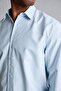 Anti-Wrinkle Linen Blend Standard Fit Long Sleeve Light Blue Shirt H0333Ax26Sm - 8