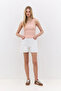 Ribbed Textured Flexible Basic Undershirt