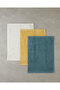 Border Check Cotton Hand Towel 30X40 cm Petrol - 3