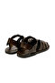 Men's Sandals M7533 Leather Upper Dark Brown - 4
