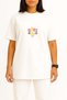 Oversized Girl Power Mode on Gym Fitness Chest Printed Unisex T-Shirt - 2