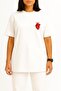 Oversized Heart Anatomy Pocket Design Unisex T-Shirt - 2
