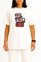 Oversized Eat Sleep Code Only Software Developer - Programmer Chest Printed Unisex T-Shirt - 2