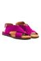 Azzare Genuine Leather Women's Sandals Fuchsia Suede
