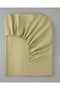Novella Premium Cotton Textured Single Plus Fitted Sheet 120X200 cm Light Yellow