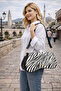 White Gold Buckled Zebra Patterned Women's Shoulder Bag |   White Mt1606 - 2