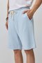Lace-up loose fit shorts blue - 7