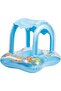 3-Year-Old Baby with a Canopy, Light Blue