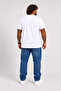 Plus Size Basic T-Shirt 11100 White - 3