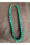 Old Original Handcrafted Faceted Model Jade Stone Necklace - 4