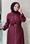Zippered Dress with Pocket Detail and Belted Waist - 4