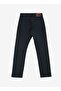 Men's Slim Fit Regular Waist Narrow Leg Navy Blue Extreme Motion Jeans - L72Abga98
