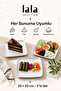 Kavi Square Serving Plate - Set of 3 (20 cm - Stylish, Durable, Cake, Dessert, Presentation Plate) - 2