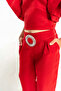 Ruffle Sleeve Blouse Pants Set - 4