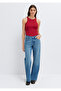 Halter Neck Red Tank Top Fitted / Bodycon Cut 1613912-70391 - 3