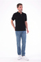 Men's Light Tint Effect Non-Knee-Marking Cotton Stretch Denim Jean Jeans Regular Fit - 3