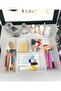 Luna Multi-Purpose Organizer with Dividers and Lid – Makeup Box, Jewelry Organizer, Desktop and Drawer Organizer with Luna Lid - 6