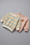 Children's Cotton Colored Printed Oversized 2-Thread 2-Piece Sweatshirt - 2