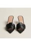 Ugio Cross-Strap Pointed Toe Women's Heeled 3.5 cm Heel Slippers - Mule Shoes - 5