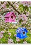 2 Pcs,12 × 12 × 12 cm Handmade Bird House,Bird Nest for Garden Decor