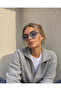 Ae2009c4b4474 Blue Gradient Oval Framed Unisex Sunglasses