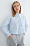 Buttoned Crop Shirt with Tie Front - 7