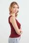 Wrapped Fabric Lace Strap Bodysuit - 3