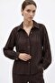 Women's Wrinkled Textured Oversize Shirt and Pants Set - 2