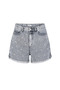 Women's Pearl Stone High Waist Denim Shorts - 4