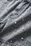 Women's Pearl Stone High Waist Denim Shorts - 5