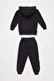 Teddy Bear Printed Hooded Jogger Boy's Set - 6