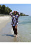 "3-Piece Hijab Swimsuit Set Designed with the Elegance of a Brown Gradient Pattern; It Offers Both Elegance and Comfort Thanks to Its Quick-Drying, Water-Resistant Fabric." - 3