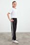 Girl's Tracksuit Pants with Side Stripes and Ribbons - 4