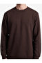 Viscose Blended Long Sleeve Crew Neck Basic Sweatshirt - 4