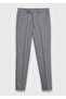 Dark Gray Plain Zeroweight Slim Fit Wool Blend Suit - 6