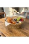 28 cm Rattan Serving Bowl |   Fruit Basket |   Bread Basket |   Natural Wicker Look Decorative Presentation Bowl