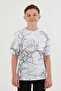 Lightning Printed Crew Neck Boys T-Shirt