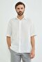 Linen Look Short Sleeve Shirt