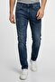 Men Slim Fit Mickym Washed Denim Jeans, Navy