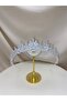 Pearlina Bridal Crown Zircon Stone Hair Accessory - 5