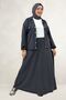 67066 Plus Size Modal Suit with Flap Pockets and Skirt - Anthracite