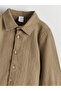 Nevavm Textured Krinkle Boys' Shirt with Difference in Color - 3