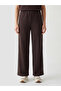 Lcw Comfort Brown Soft Touch Women's Sweatpants with Elastic Waist - 2